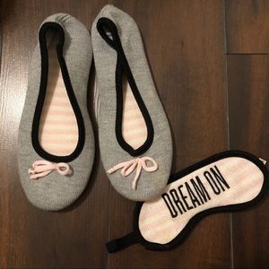 VS slipper and eye mask set 🎀